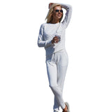 MVGIRLRU Women sweater suit Casual Knitted