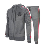 Autumn Men Set 2019 Casual Sportswear Suit Hooded