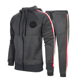 Autumn Men Set 2019 Casual Sportswear Suit Hooded