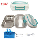 12V 220V Electric Lunch Box Stainless Steel Home Office