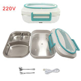 12V 220V Electric Lunch Box Stainless Steel Home Office