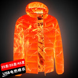 2019 NEW Men Heated Jackets Outdoor Coat USB Electric