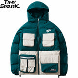 2019 Winter Streetwear Hip Hop Jacket Parka Padded Men