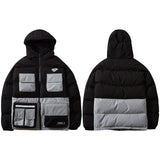 2019 Winter Streetwear Hip Hop Jacket Parka Padded Men