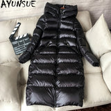 AYUNSUE 90% White Duck Down Jacket Women Thick