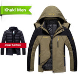 Winter jacket men 2 in 1 outwear thicken warm