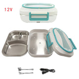 12V 220V Electric Lunch Box Stainless Steel Home Office