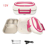 12V 220V Electric Lunch Box Stainless Steel Home Office