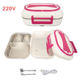 12V 220V Electric Lunch Box Stainless Steel Home Office