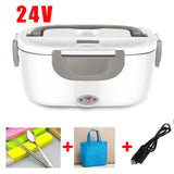 12V 24V 220V Stainless Steel Electric Bento Lunch Box