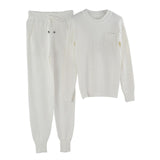 MVGIRLRU Women sweater suit Casual Knitted