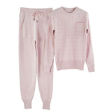 MVGIRLRU Women sweater suit Casual Knitted